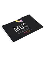 Stretch polyester wrap around fabric graphic for CNTPUVL3X2 counter 