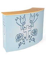 Replacement wrap around graphic for CNTPUVL3X2 pop-up counter with personalized art