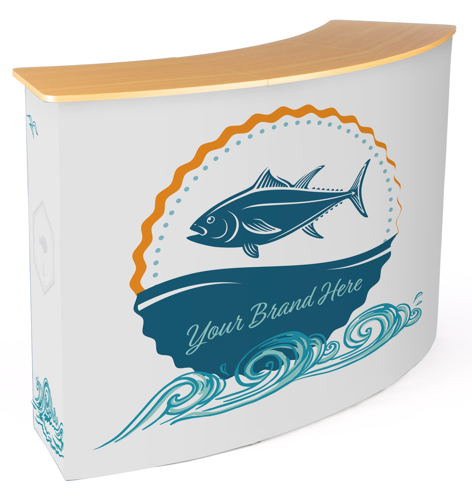 Replacement wrap around graphic for CNTPUVL3X2 pop-up counter with full color UV Digital Printing