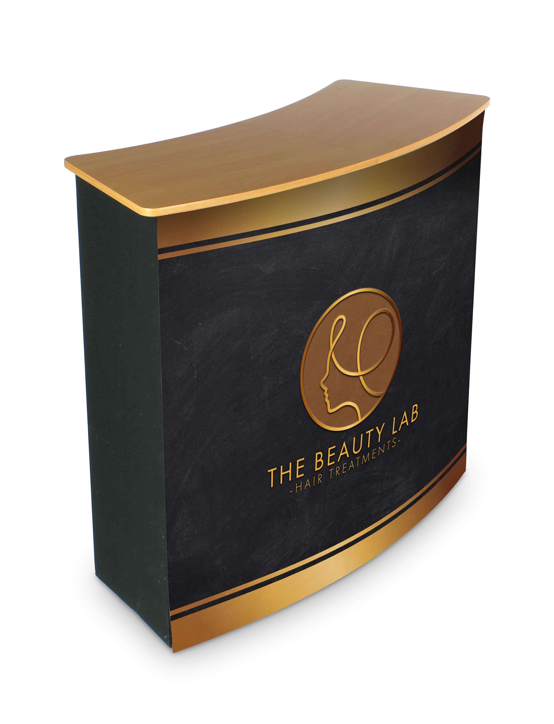 Promotional front graphic for CNTPUVL series pop-up counters with UV digital printing