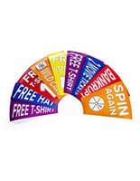 Custom spinning game graphics for PWFS1224BK / PWTT1224BK / PWF1224BLED with satin finish 
