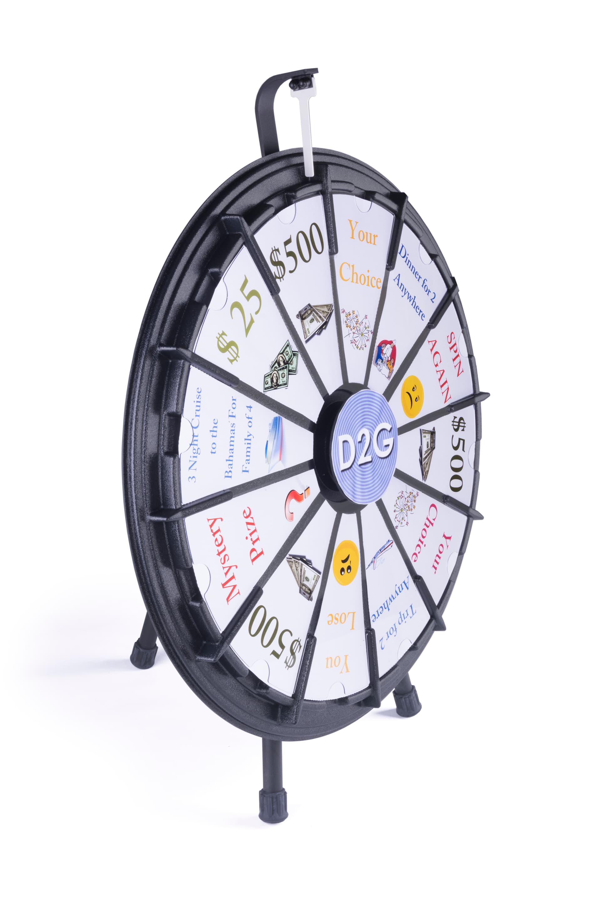 Sprin and Win Prize Wheel for Table Top Use