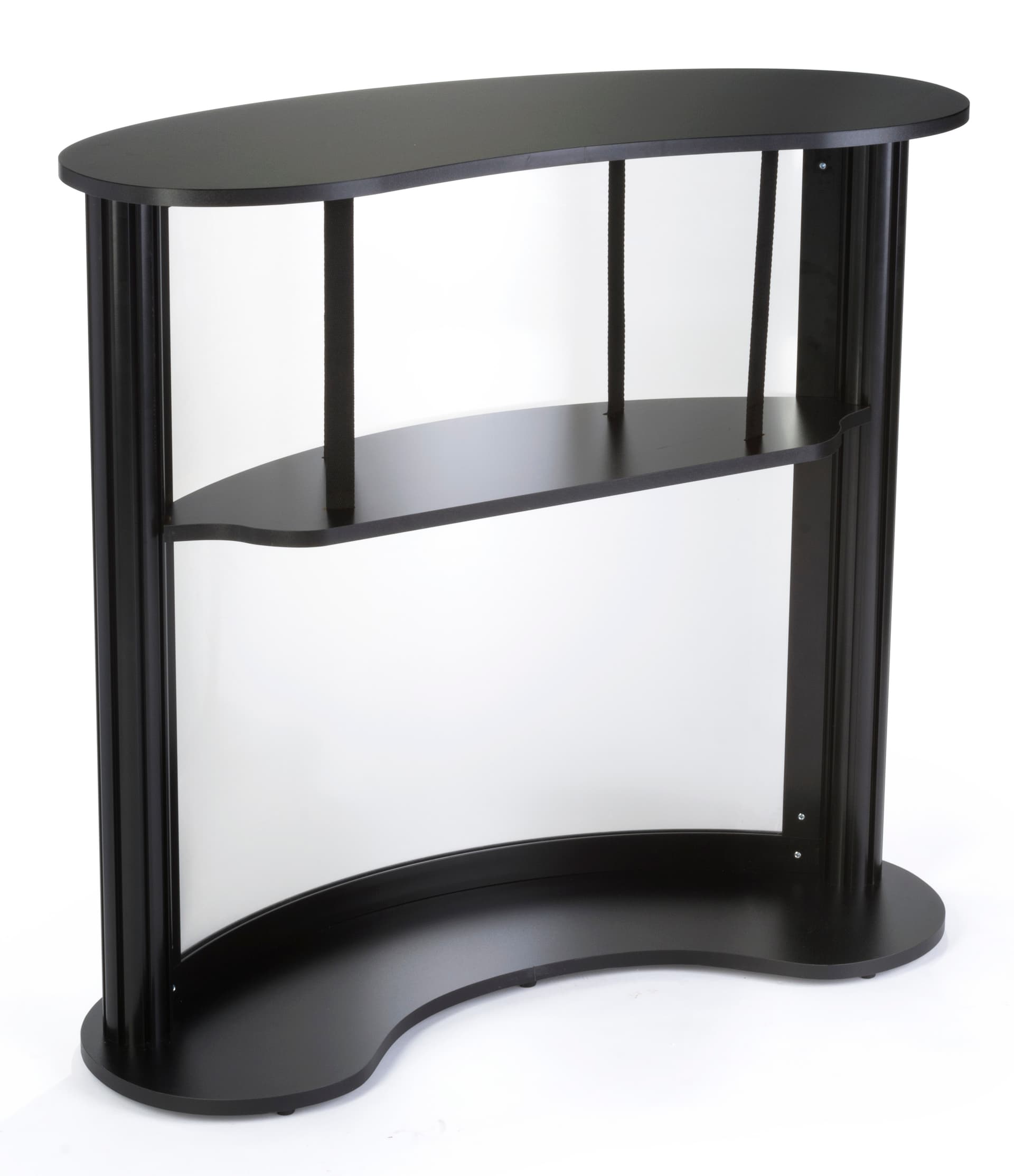 Modular Trade Show Counter with Floating Shelf