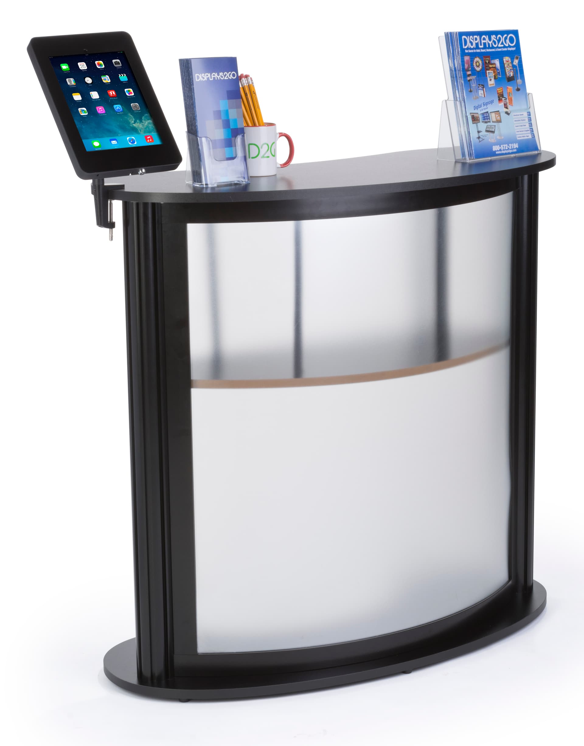 Kidney Shaped Counter with iPad Stand and Carry Bag