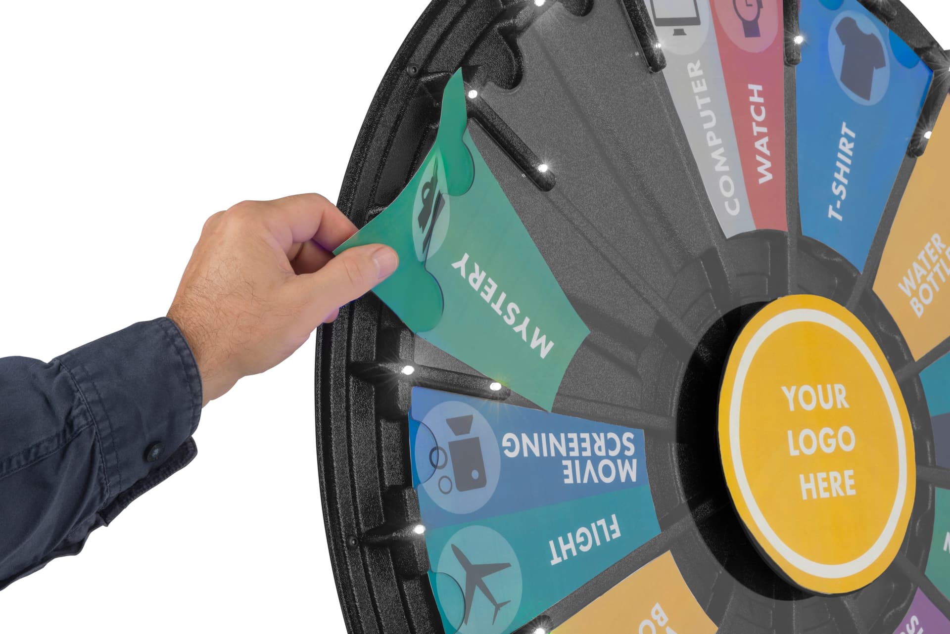 Contest Spinning Wheel, Customizable Graphics