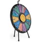 Prize Wheel w/ 12 – 24 Slots, Lights, Printable Templates, Countertop – Black