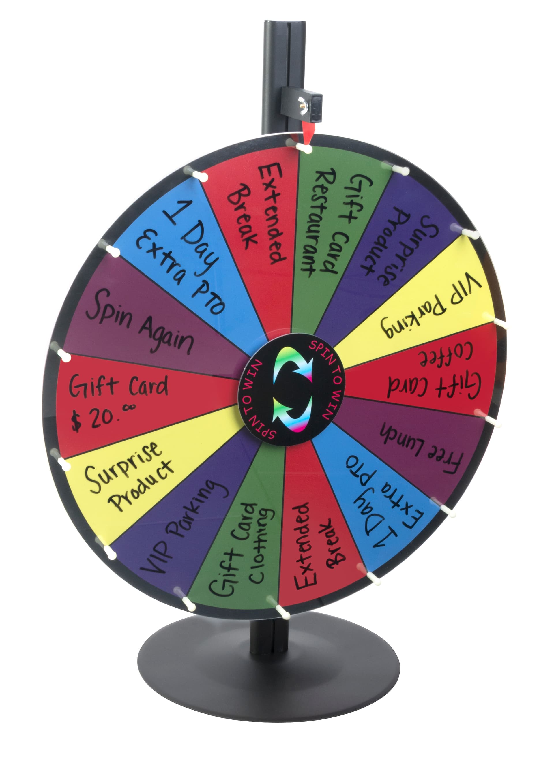 Dry Erase Spin Wheel Game with Carrying Case