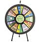 Prize Wheel with 12 - 24 Slots & Printable Templates, Countertop - Black