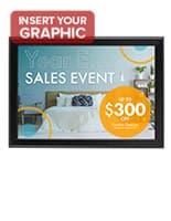 Black 13 x 19 Snap Frame for Promoting