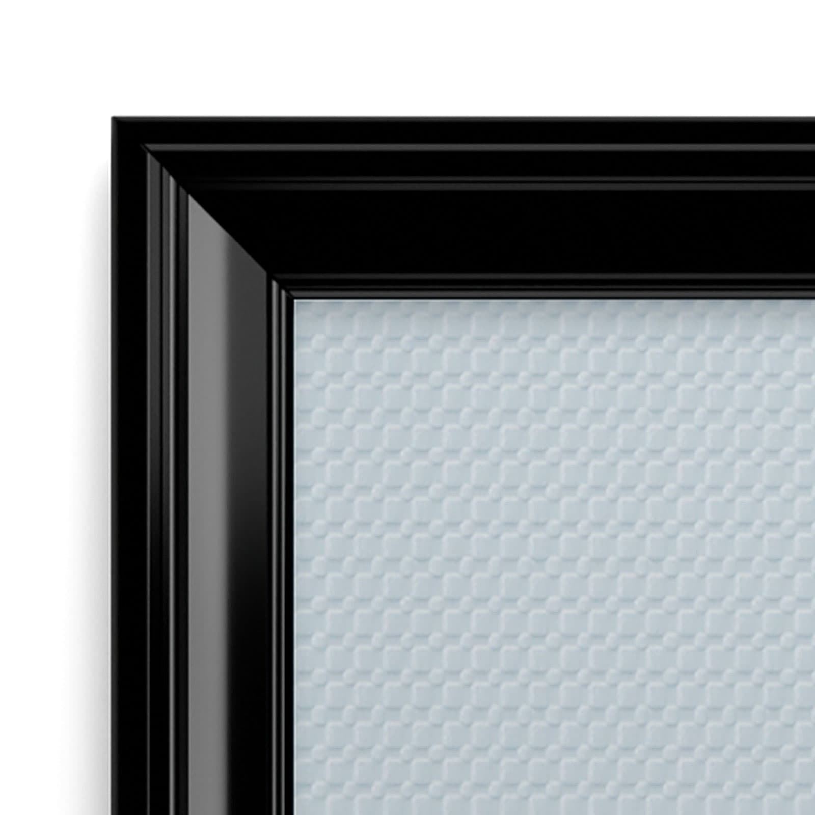 Decorative frame extrusion detail on snap in frames