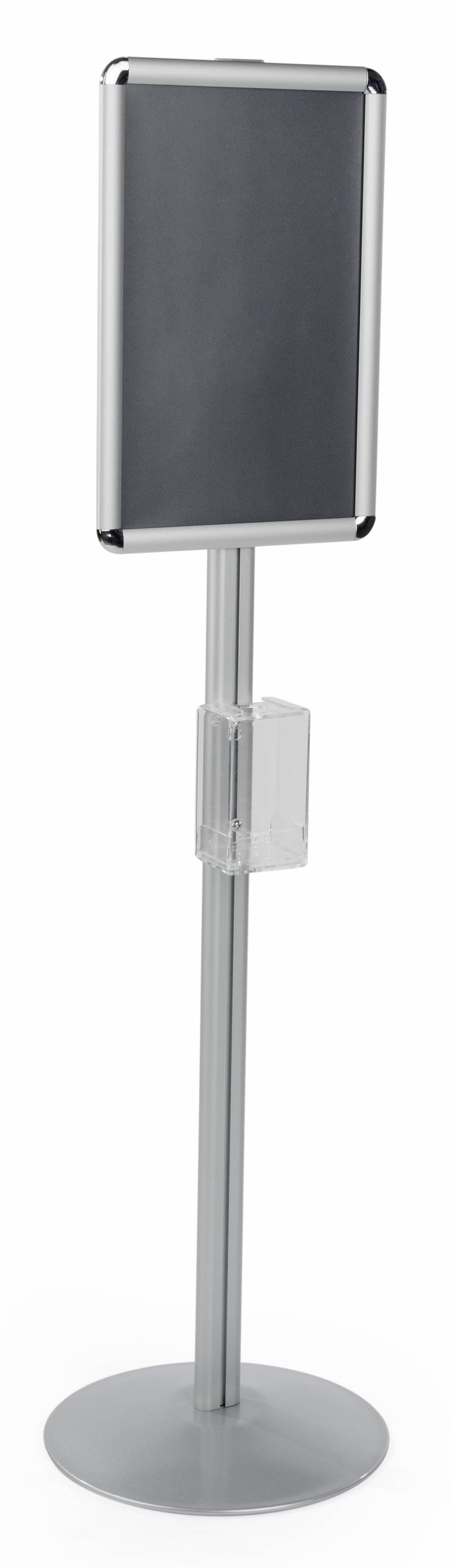 Floor Standing Hand Sanitizer Holder with Lens
