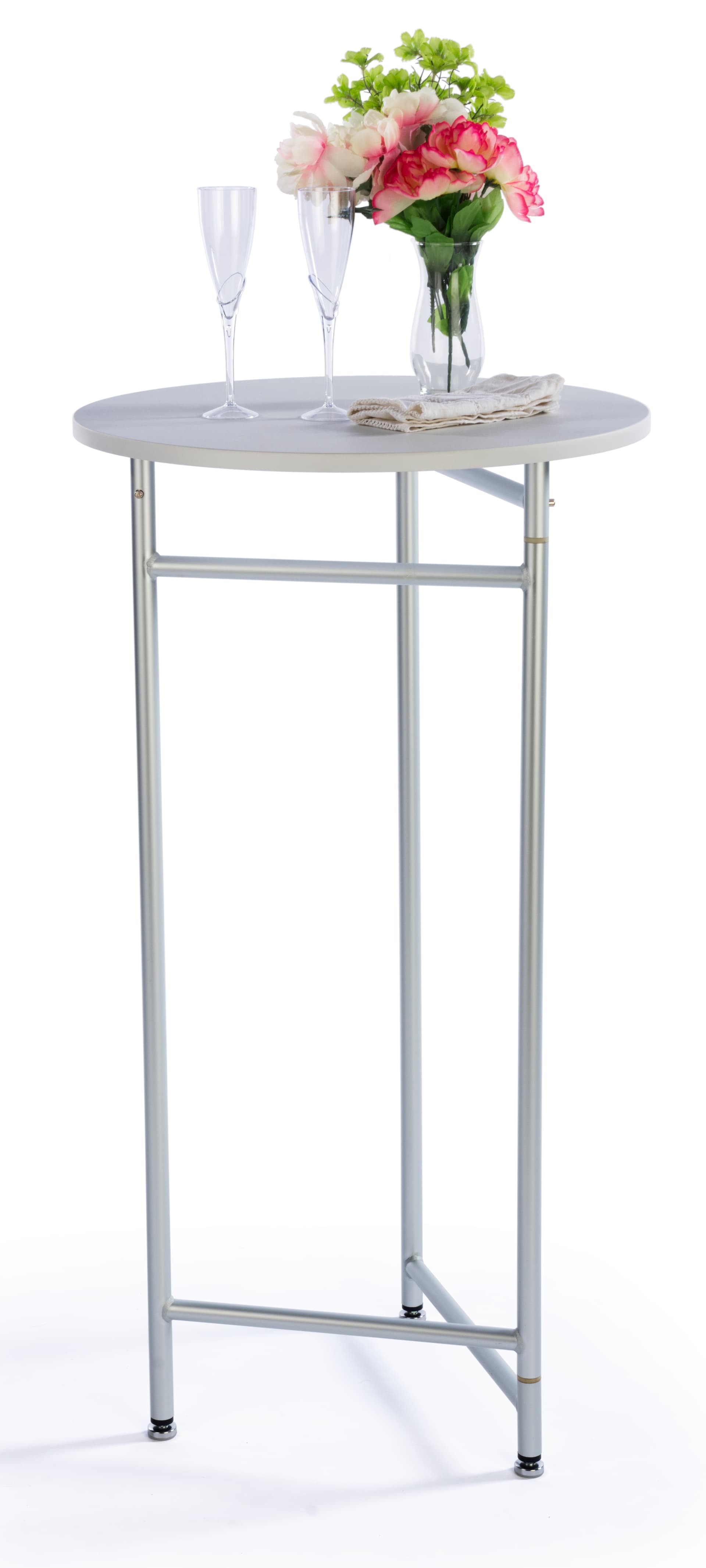 44” Tall Retail Table with White Melamine Top