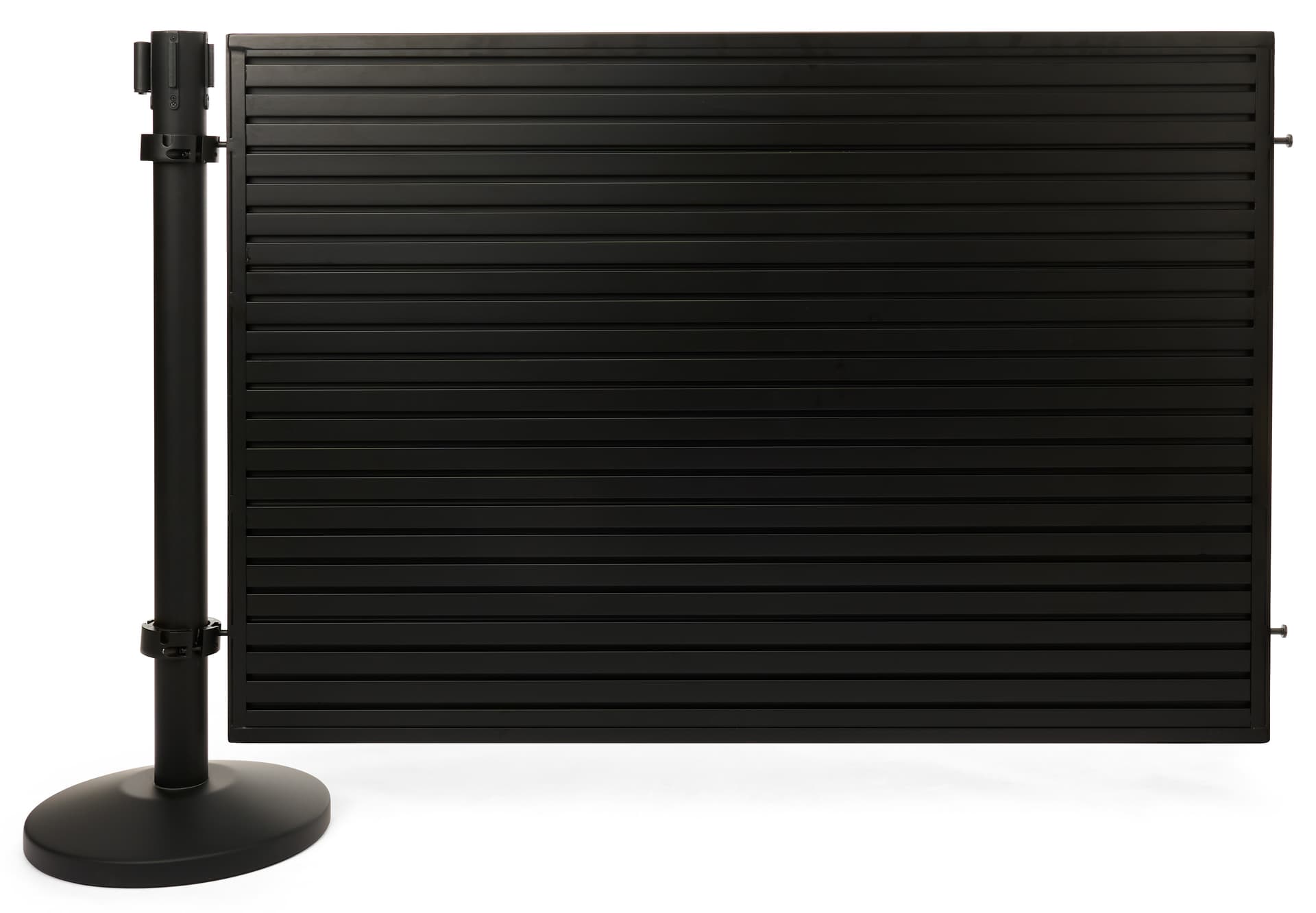Slatwall panel for QPSWMLGBK2 with one stanchion 