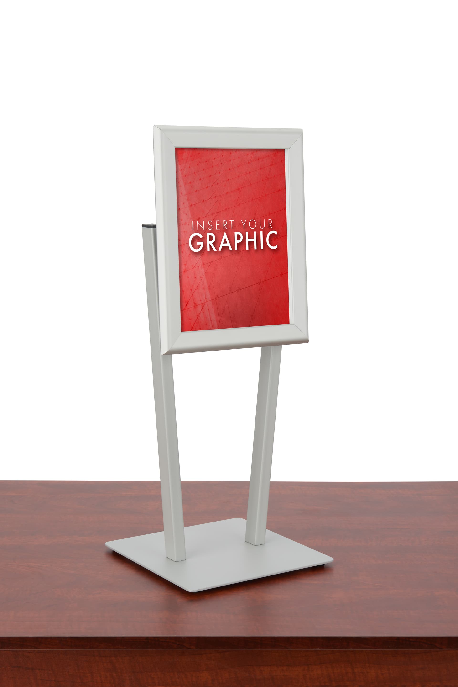 8.5 x 11 countertop snap frame with protective non-glare lens