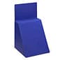 Cardboard Ballot Box, Removable Header, 8.5 x 11 Slanted Front - Blue
