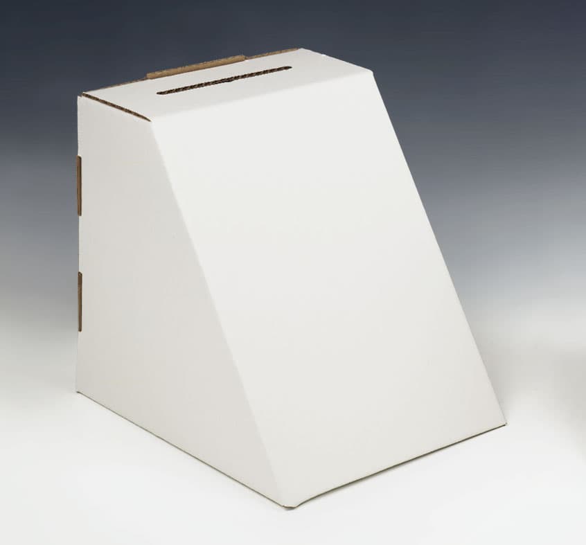 Buy White Cardboard Contest Box For 8-1/2" x 11" Graphic