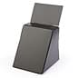 Cardboard Ballot Box with Removable Header - Black