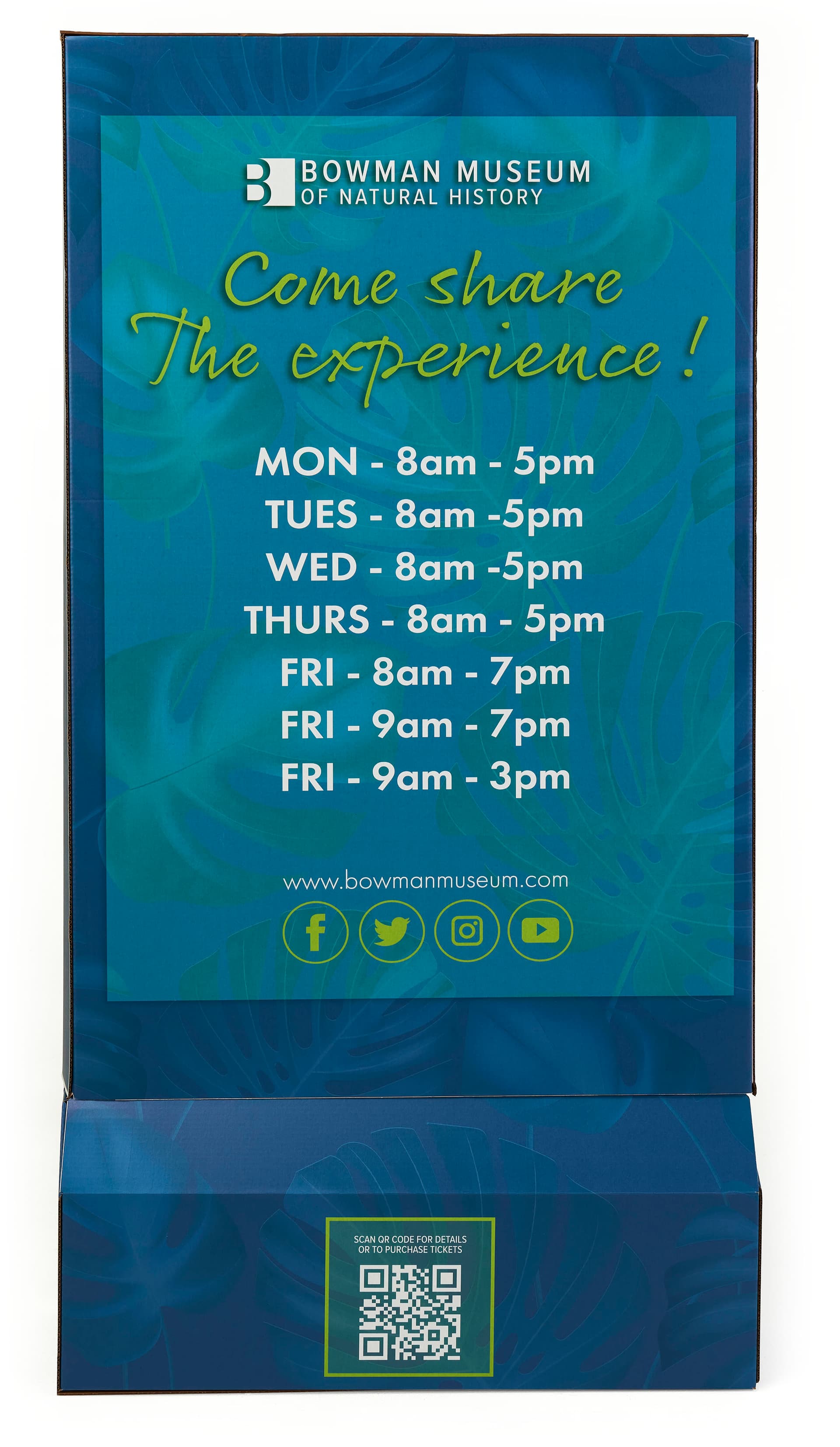 Custom printed cardboard banner stand with durable cardboard build 