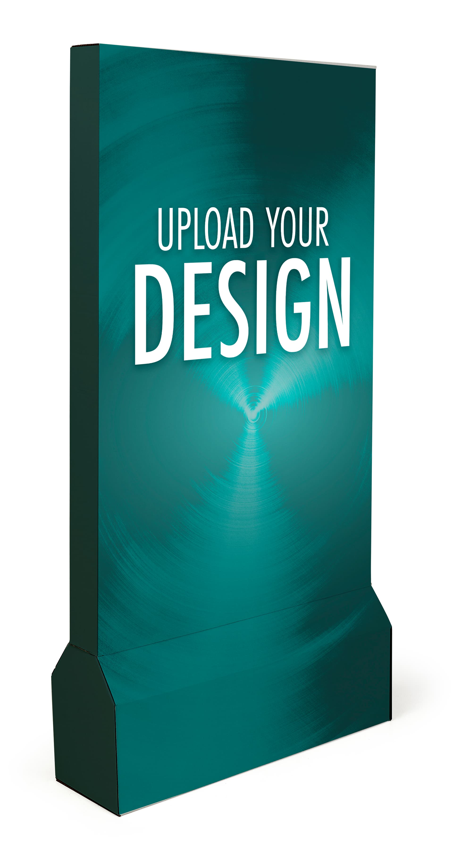 Custom printed cardboard banner stand with personalized printing options 
