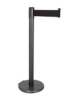 These retractable belt stanchions have an overall height of 41 inches
