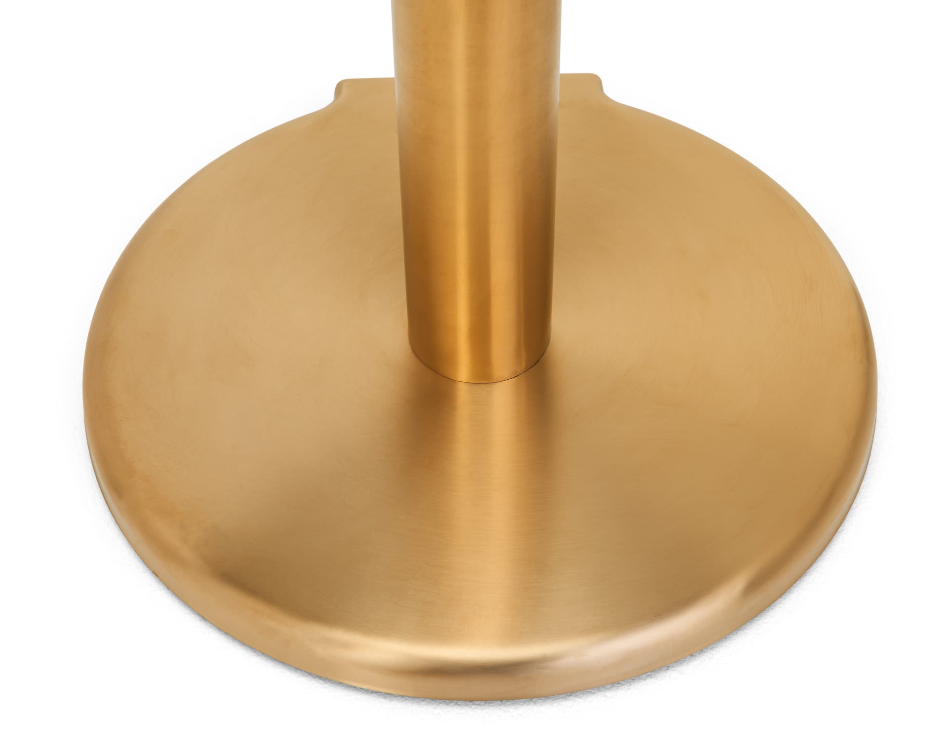 These retractable belt stanchions have a weighted round base