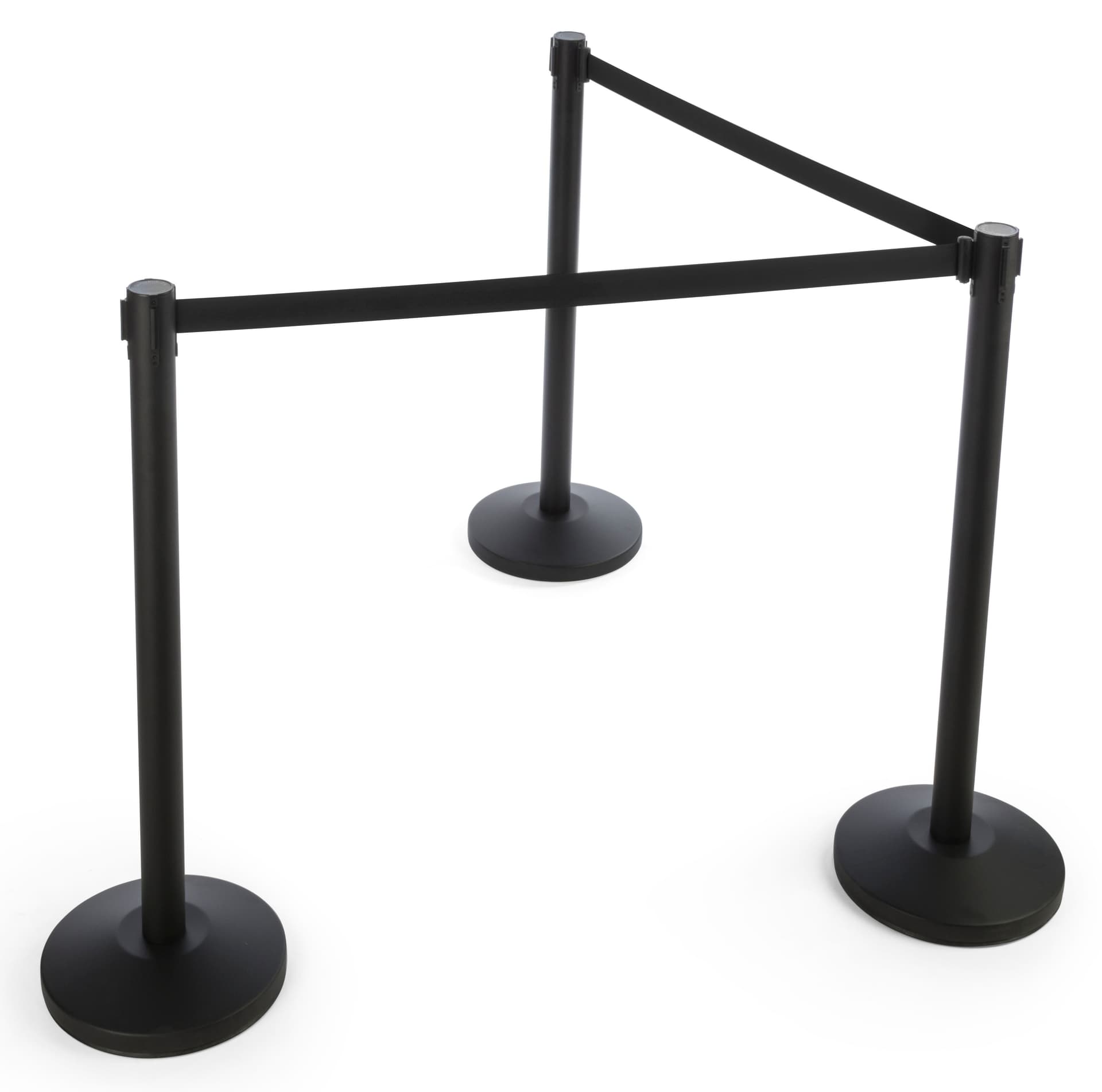 Black Stanchion Belt for Crowd Control