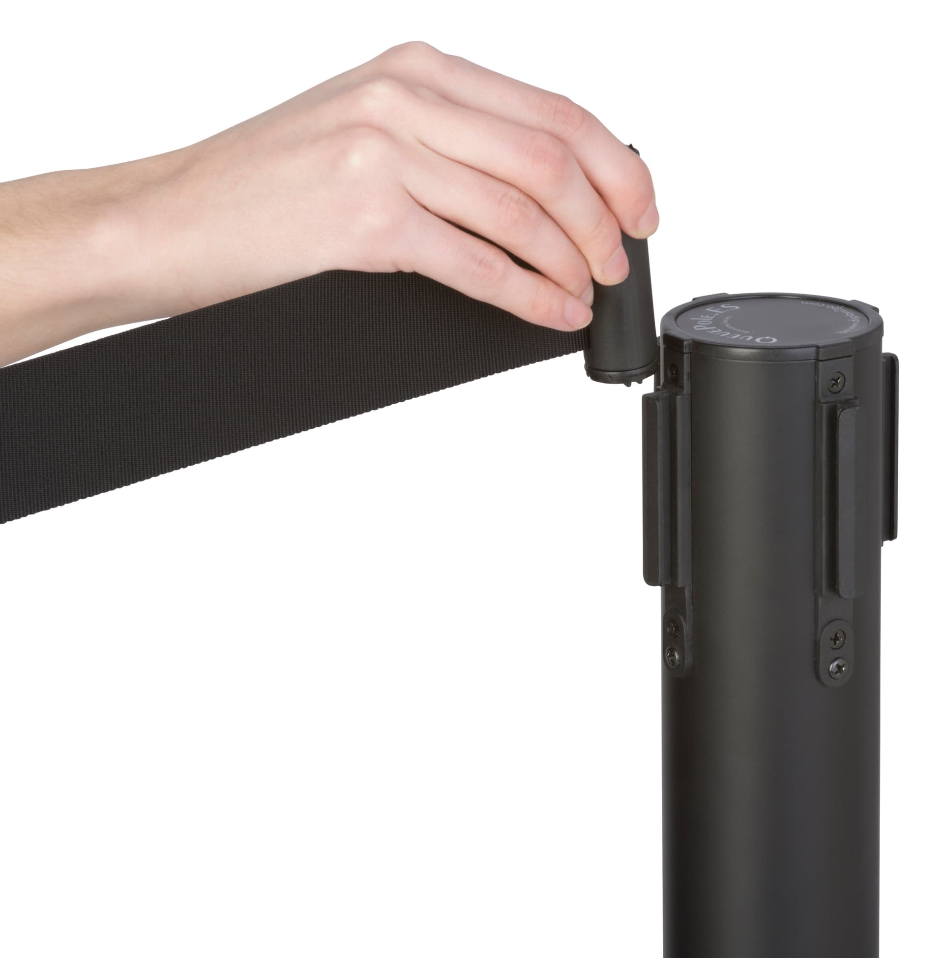 Retractable Dual Belt Receiver, Powder Coated