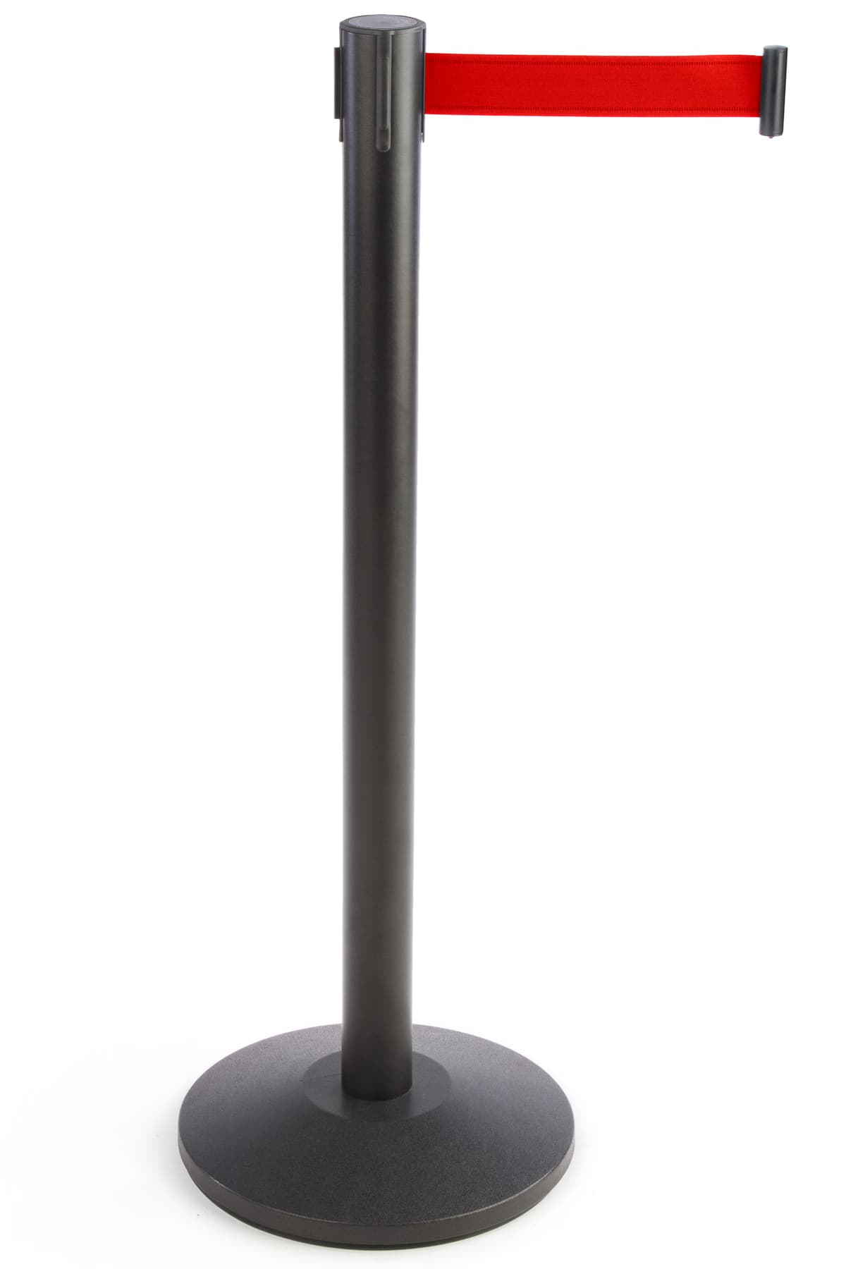 retractable queue barrier