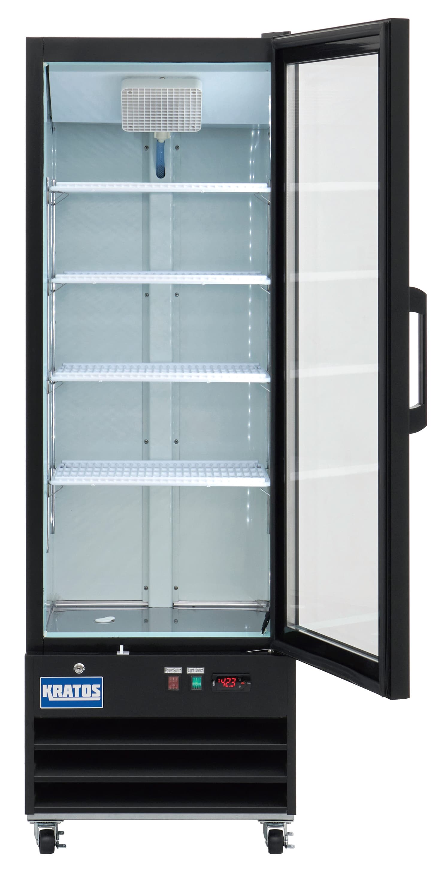 self-closing retail refrigerator