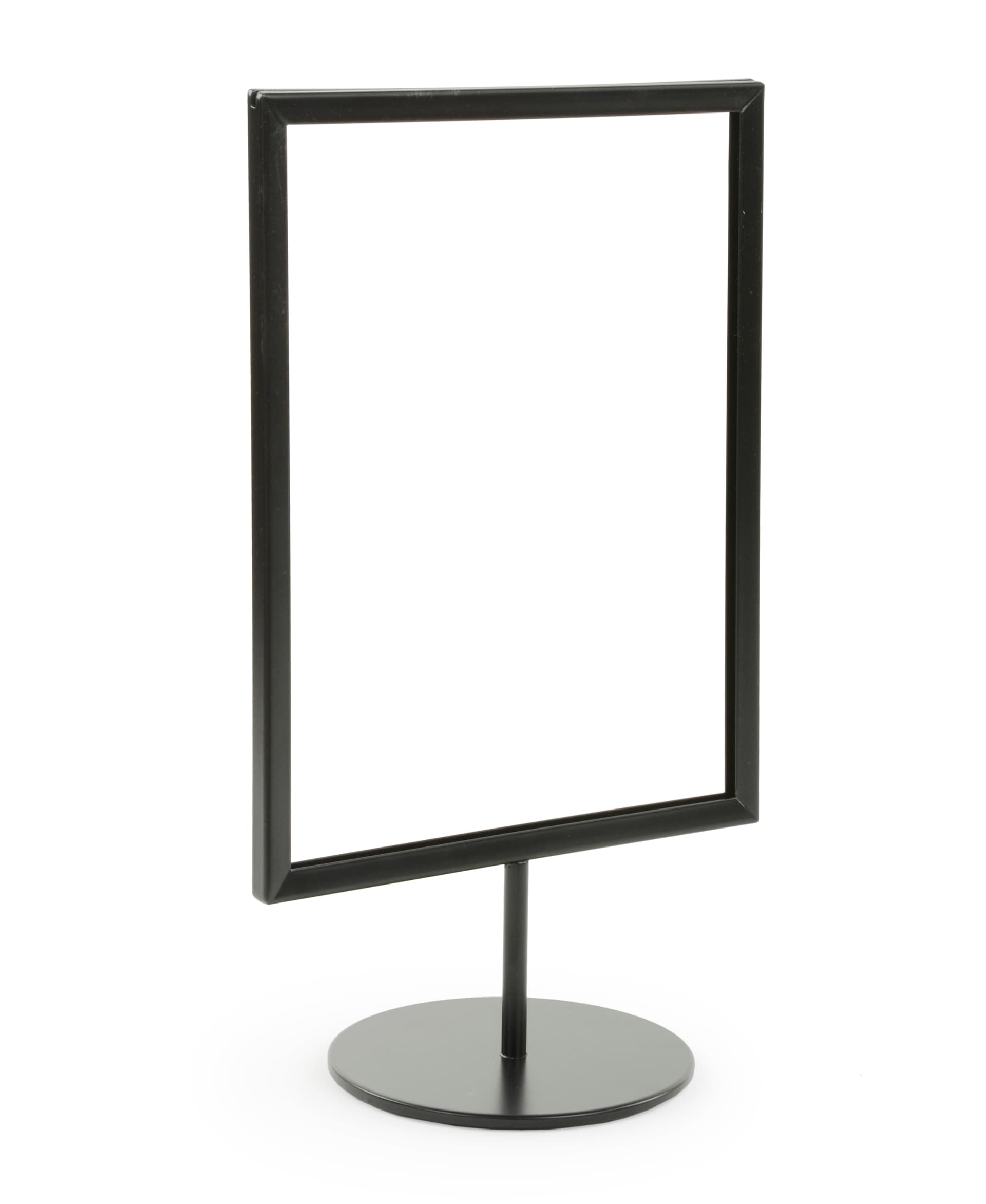 Black 8.5 x 11 Tabletop Sign Stand 