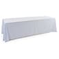 6' or 8' Polyester Table Cloth, Closed Back - Solid Color