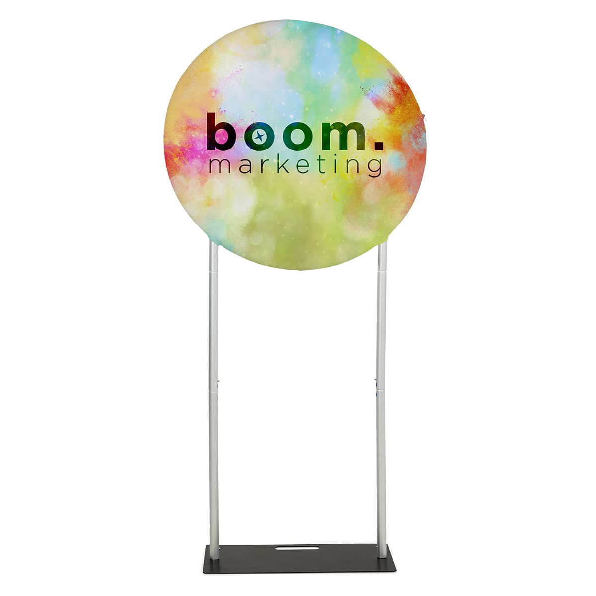 Replacement graphics for circle backdrops with full color printing