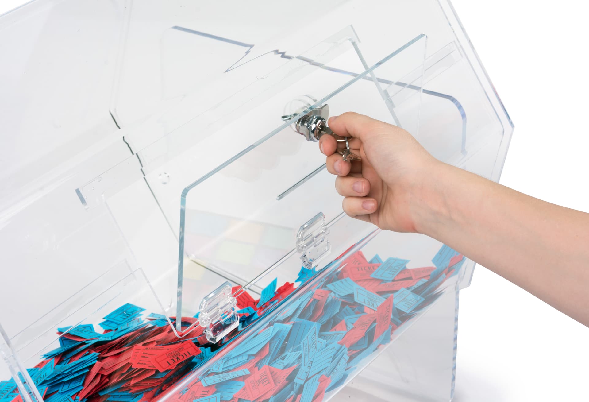 Rotating Acrylic Raffle Ticket Turner