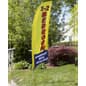 8' Real Estate Feather Flag w/ Ground Spike, APARTMENT NOW AVAILABLE Message