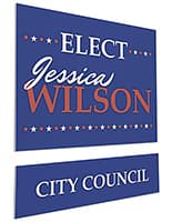 Custom sign insert for RE1824SBK yard sign with durable Coroplast signage
