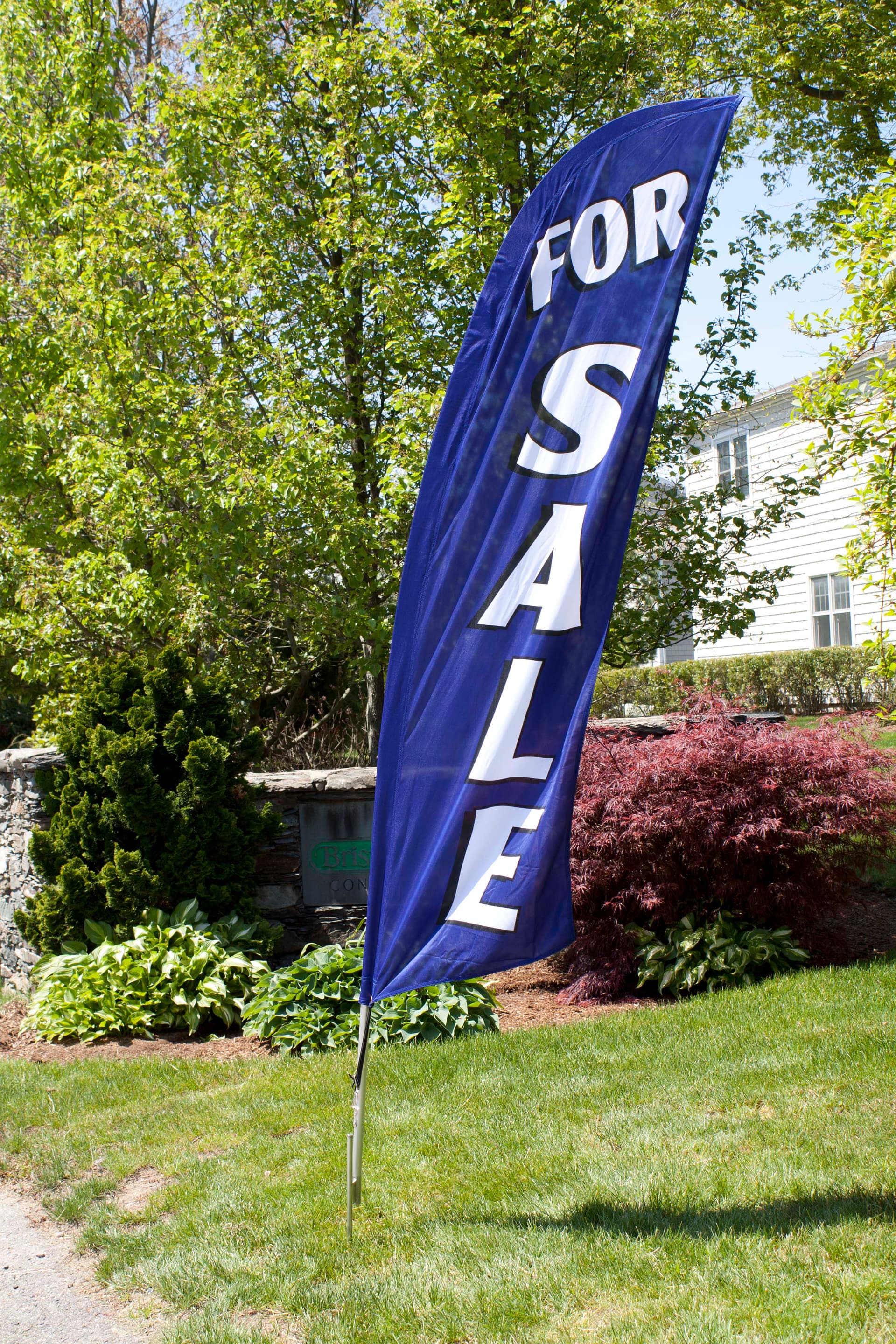 Polyester FOR SALE blue feather banner