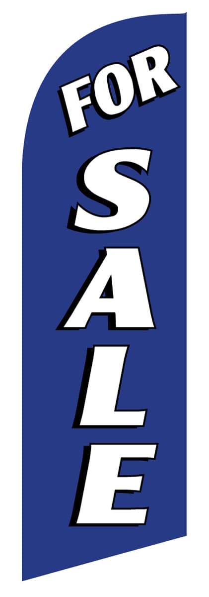 Outdoor FOR SALE blue feather banner 