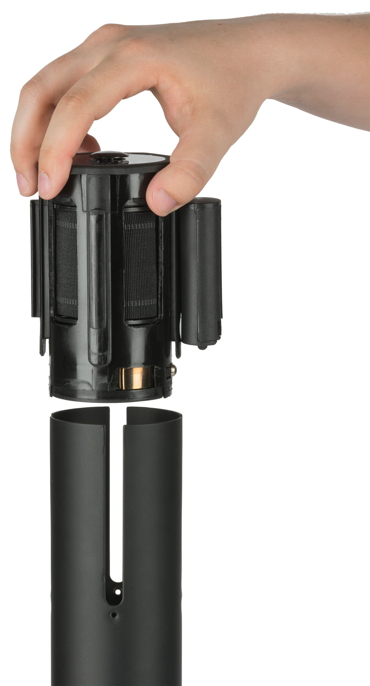 Black Crowd Control Belt with 4 Way Adaptor
