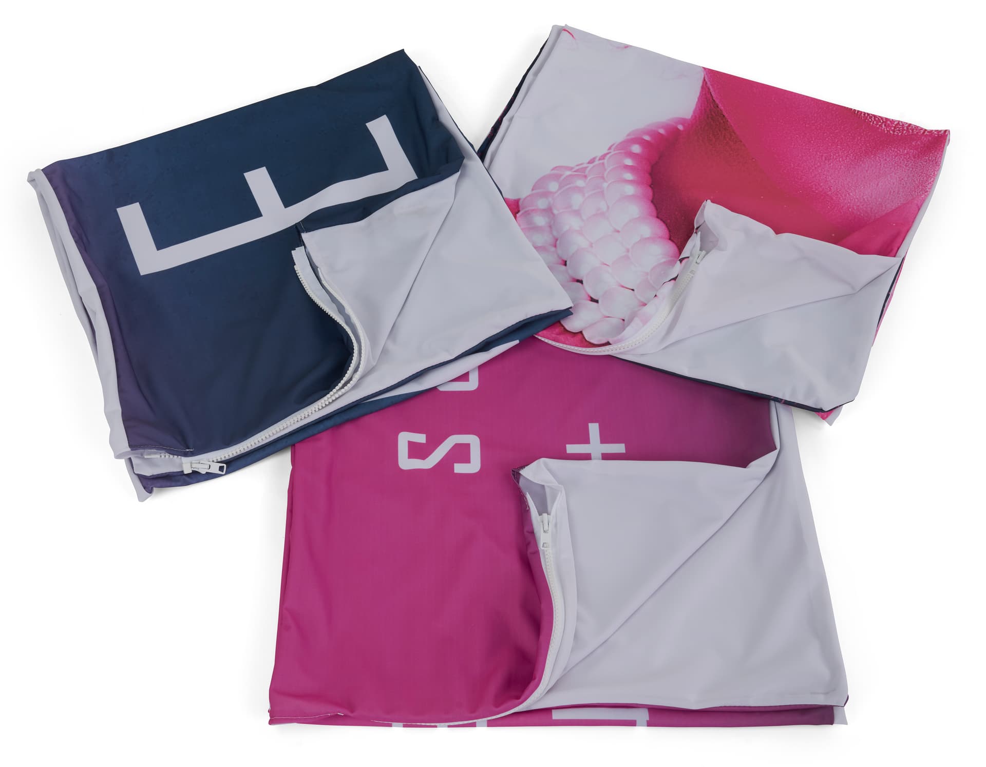 Replacement graphics for EMEZMAGTWR banner stands with recycled fabric