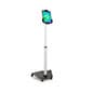 iPad & Tablet Stand w/ Wheels, Adjustable Height, Locking, Tilting Bracket – Silver