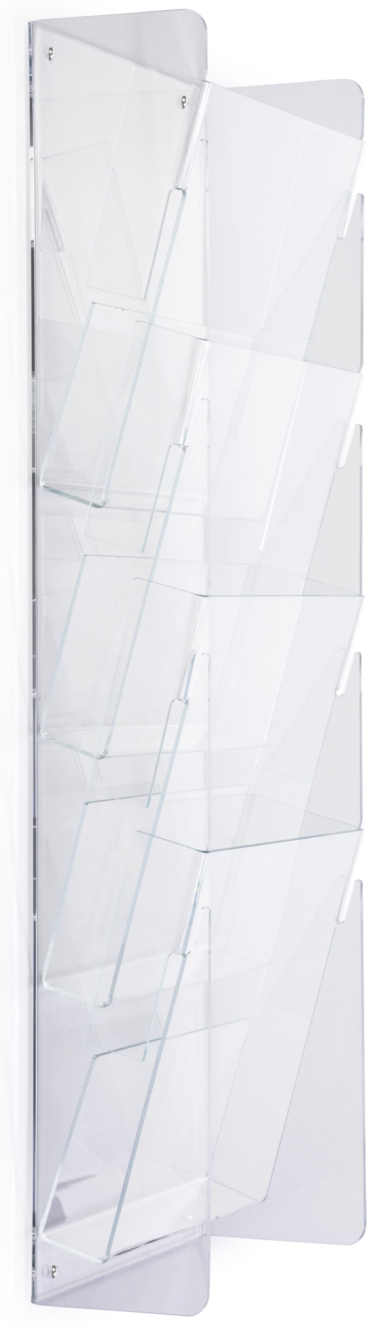 Wall-Mounted Plastic Magazine Rack