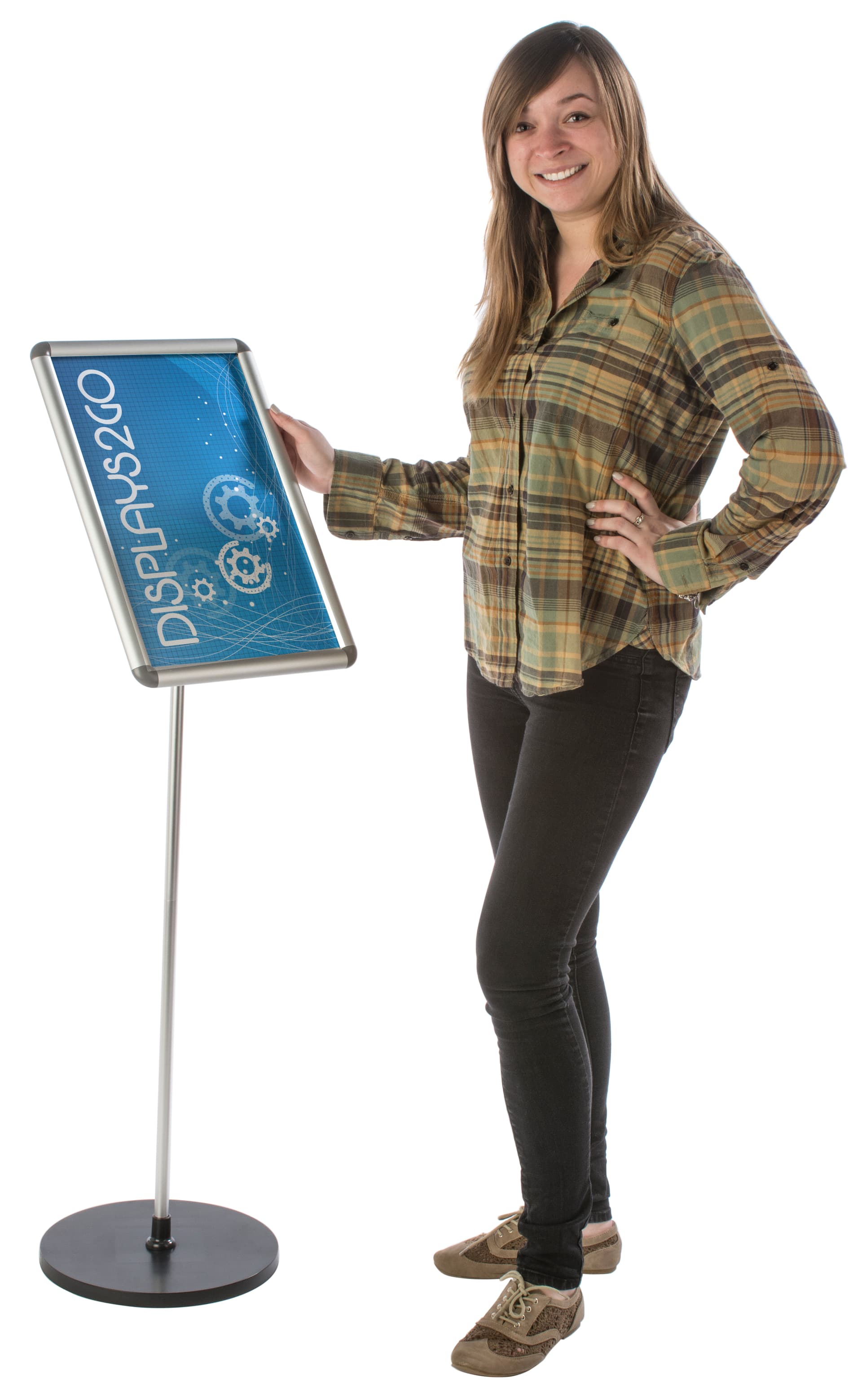 Advertising 11 x 17 Silver Snap Frame Stand