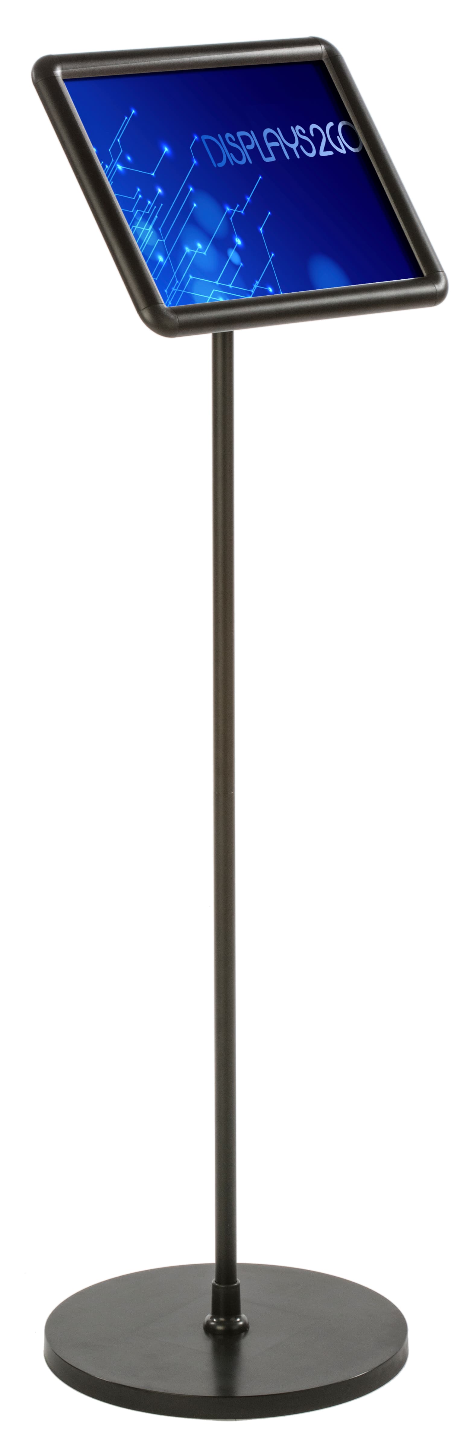Front Loading 11 x 8.5 Black Snap Frame Stand