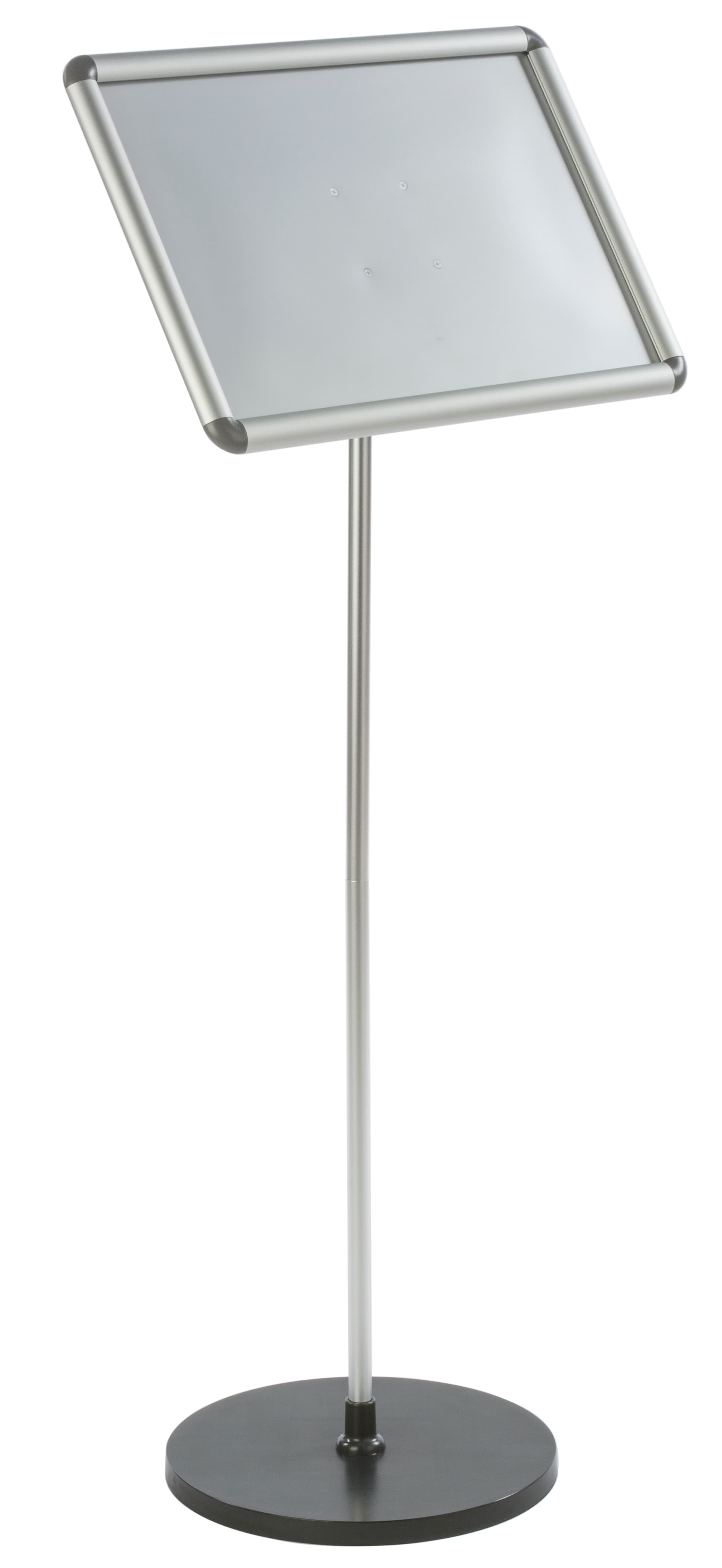 45.75" Tall 17 x 11 Silver Snap Frame Stand
