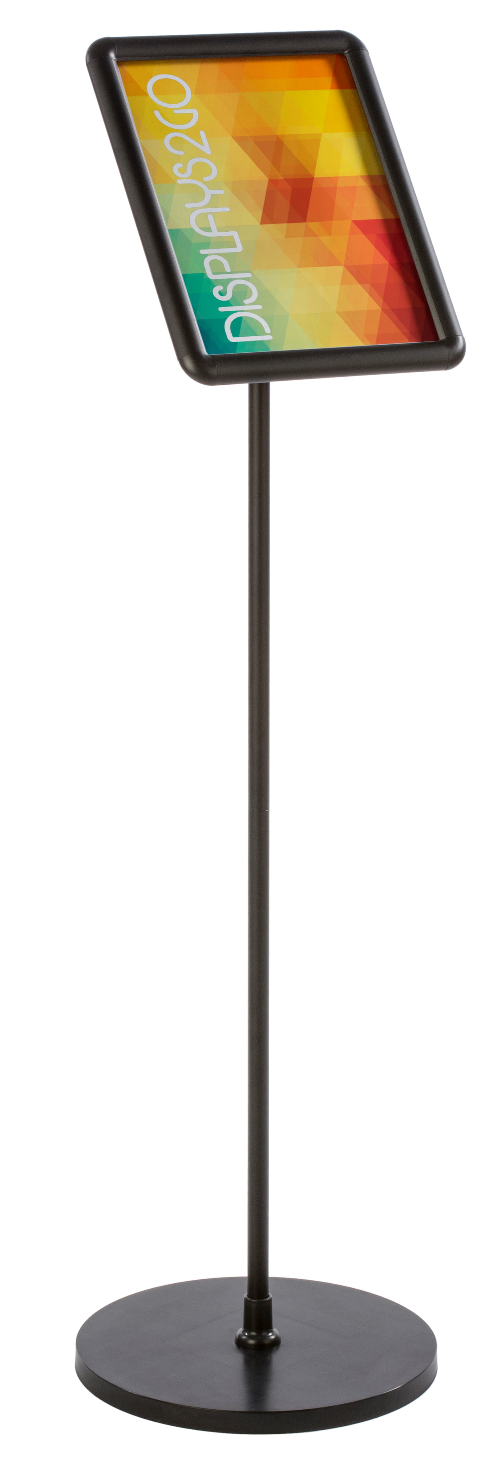 Front Loading 8.5 x 11 Black Snap Frame Stand