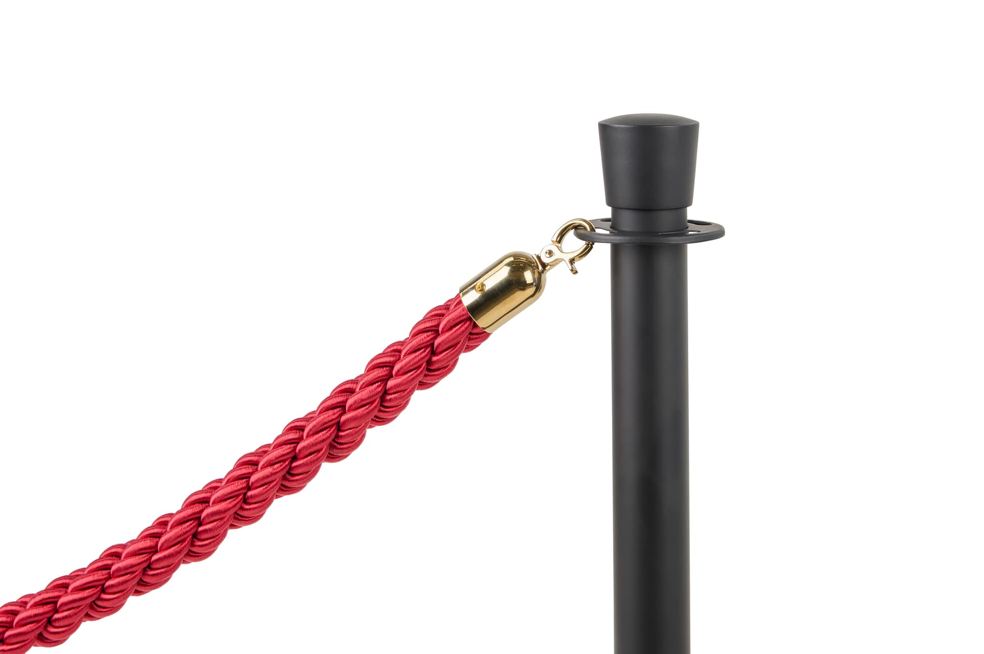 Stanchion post with 4-way receiver