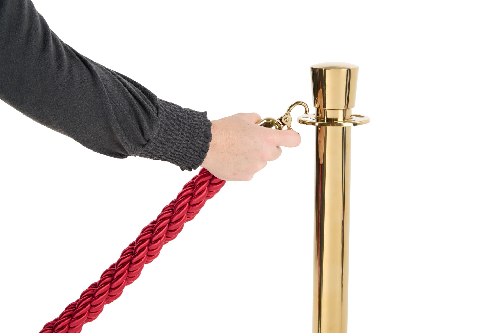 Stanchion post is 39" tall