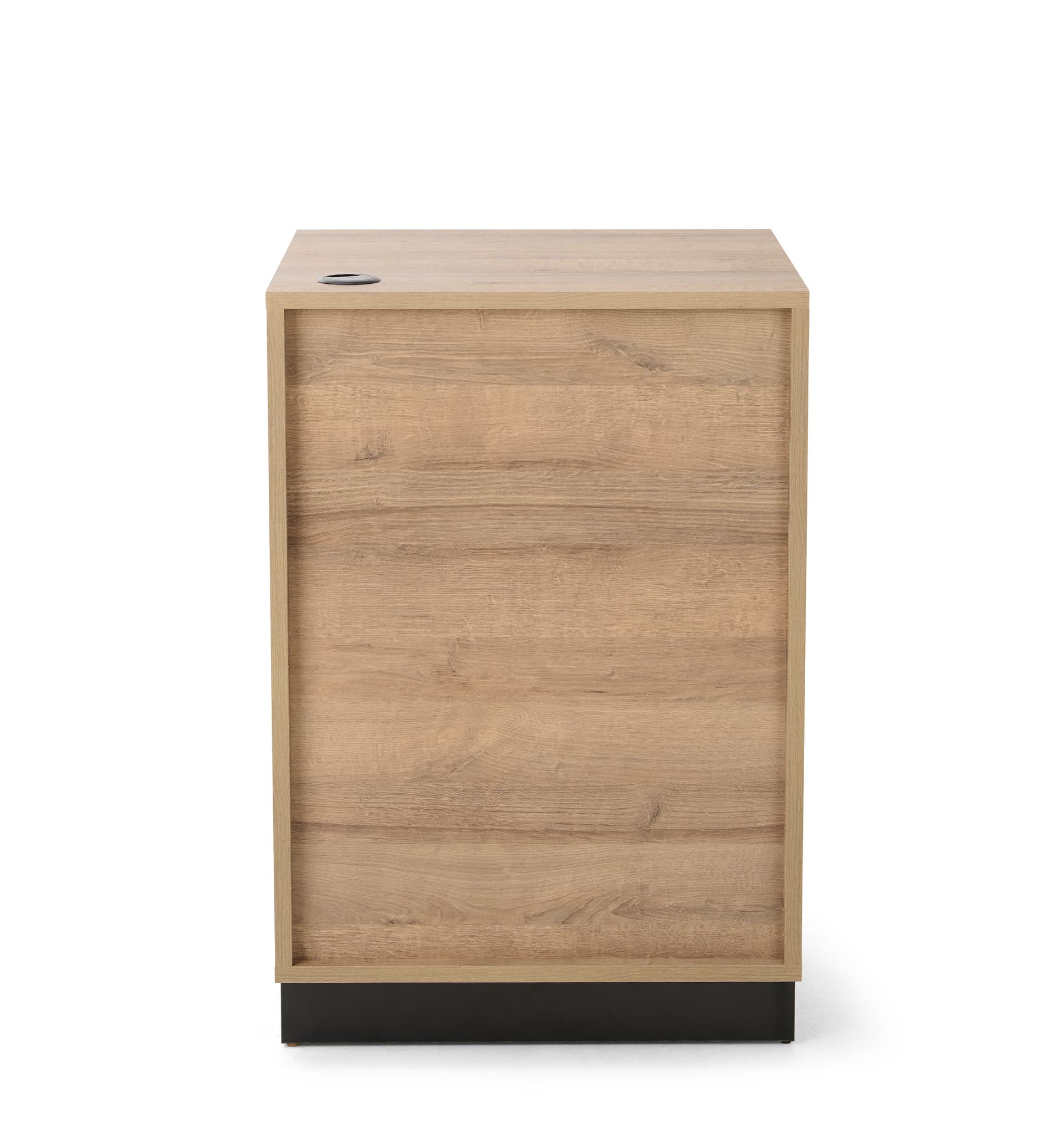 Wood host stand made with FSC certified melamine 