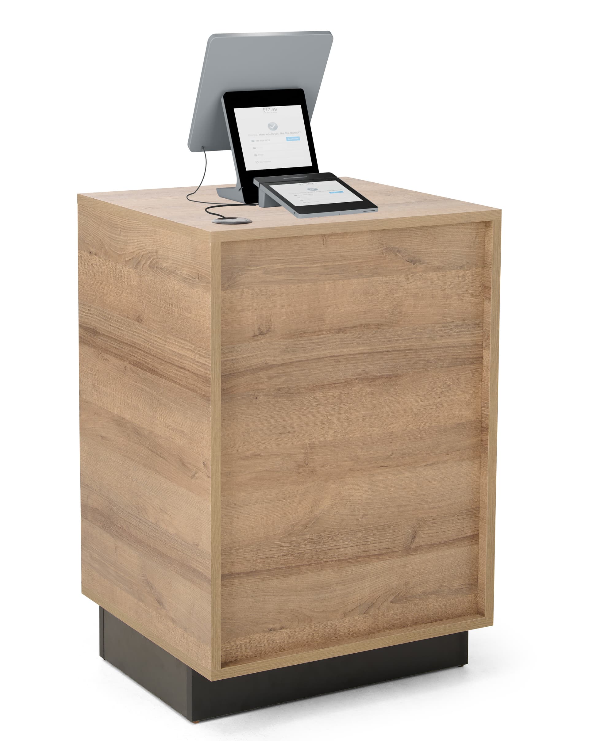 Wood host stand ships fully assembled