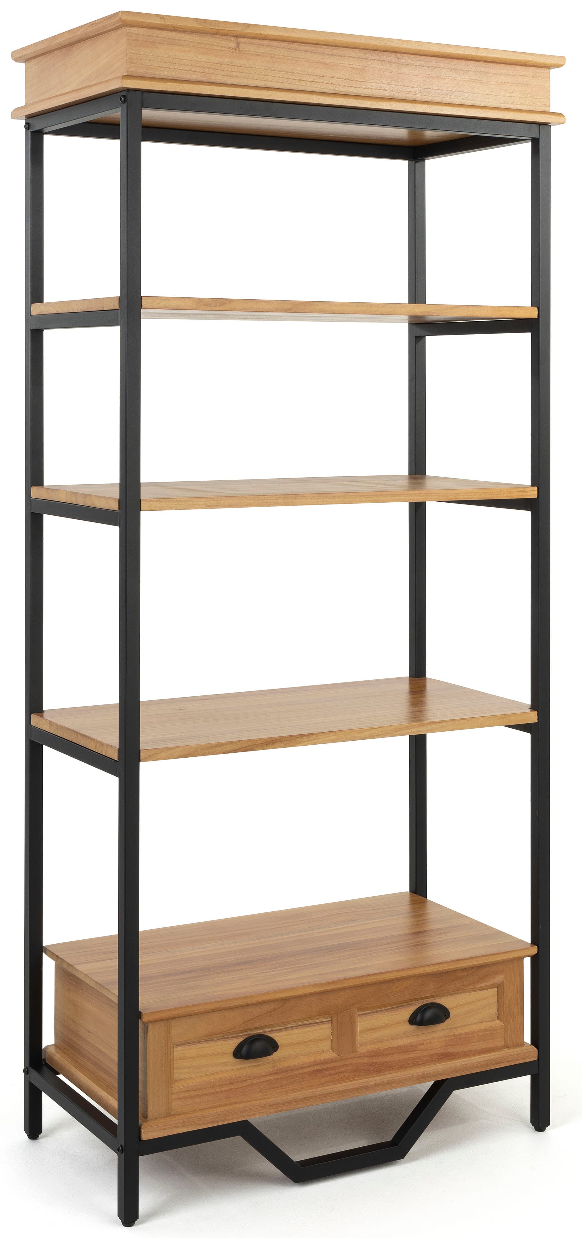 75 inch tall french industrial bookshelf etagere 